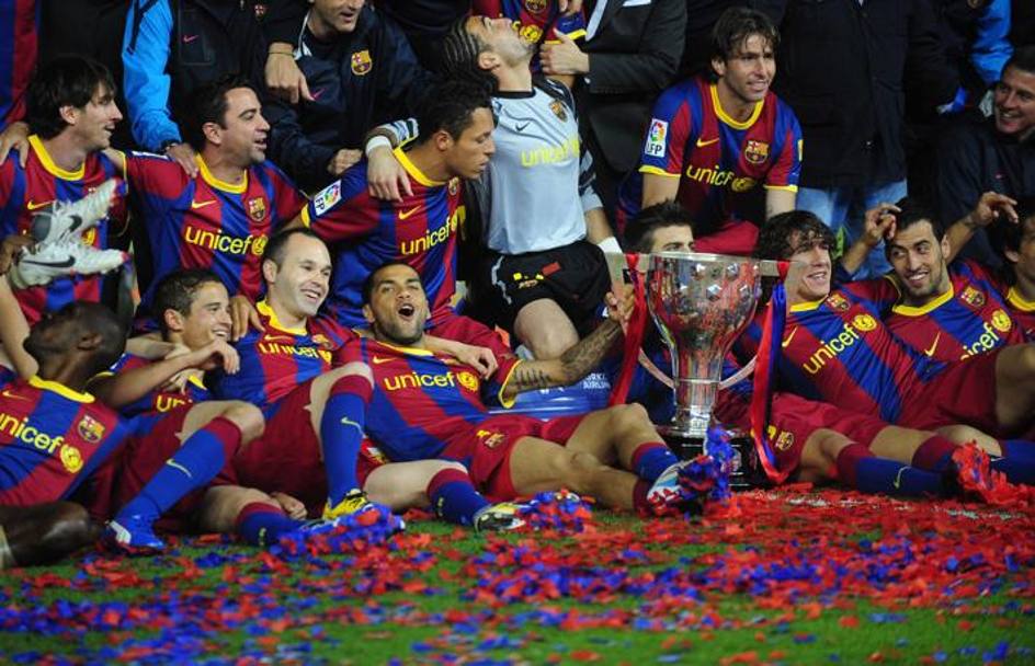 Poi ci sono i successi col Barcellona. Per sei volte la conquista della Liga. Ap